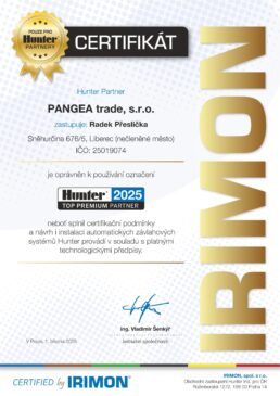 PANGEA trade, s. r. o. - TOP Hunter Premium partner 2025